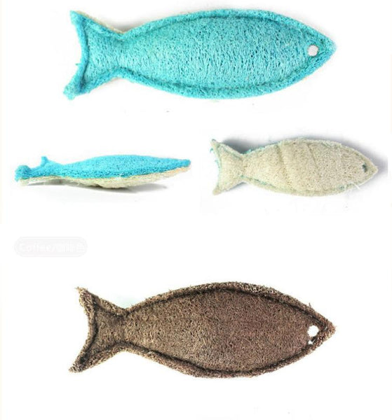Fish Shape Natural Loofah
