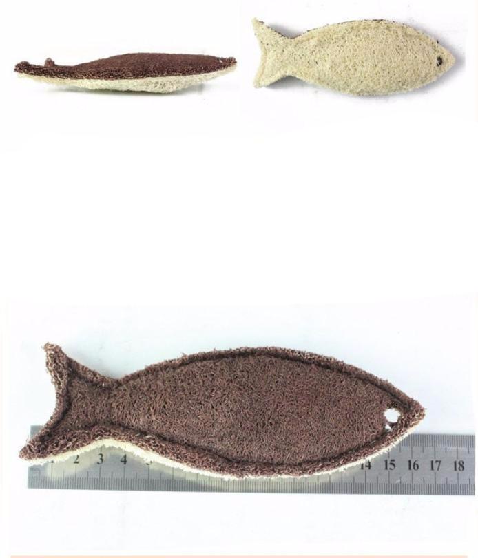 Fish Shape Natural Loofah