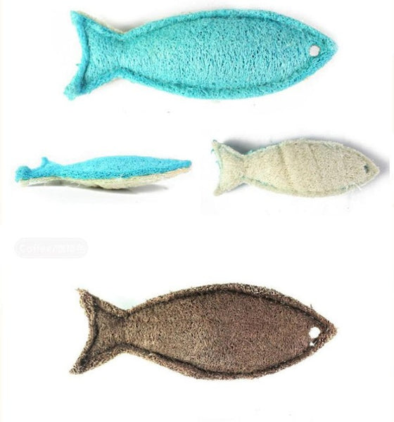 Fish Shape Natural Loofah